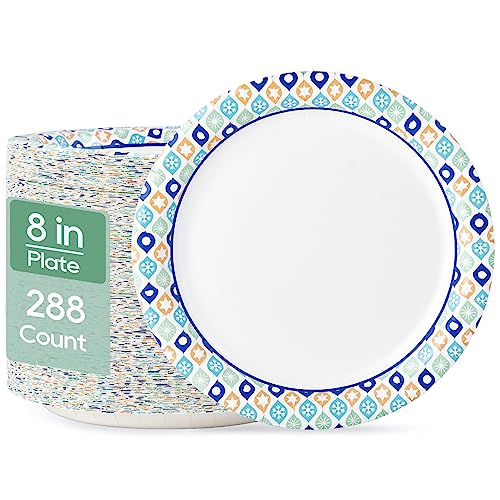 8.375 Inch Paper Plates (288 Count)