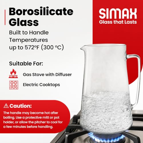 Large Glass Pitcher With Spout