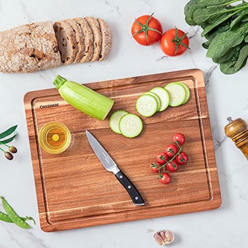 16.5" x 13" Acacia Wood Cutting Board