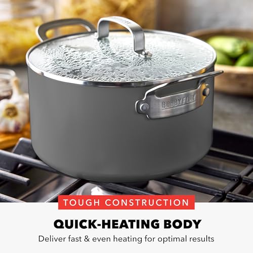 x Bobby Flay 6QT Stockpot with Glass Lid