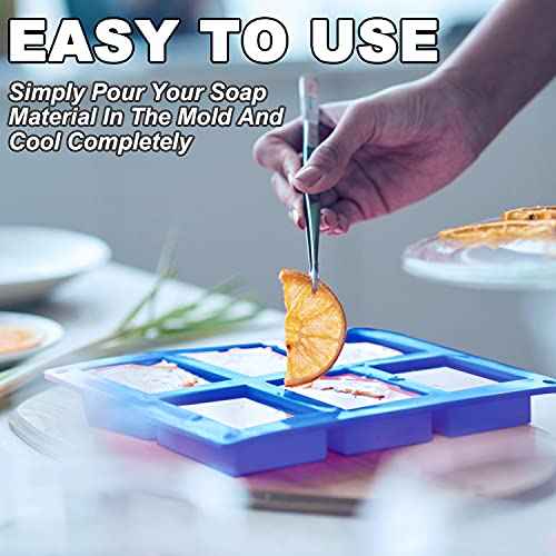 3 Pack Silicone Soap Molds (18 Cavities)