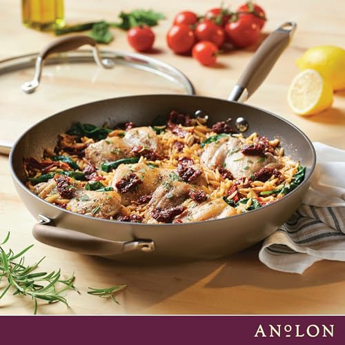 Advanced Home Nonstick Deep Frying Pan with Lid