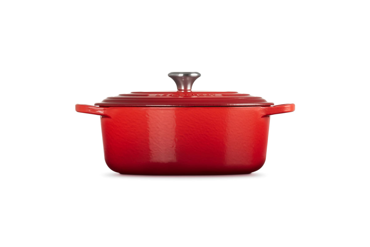 Enameled Cast Iron Oval Dutch Oven