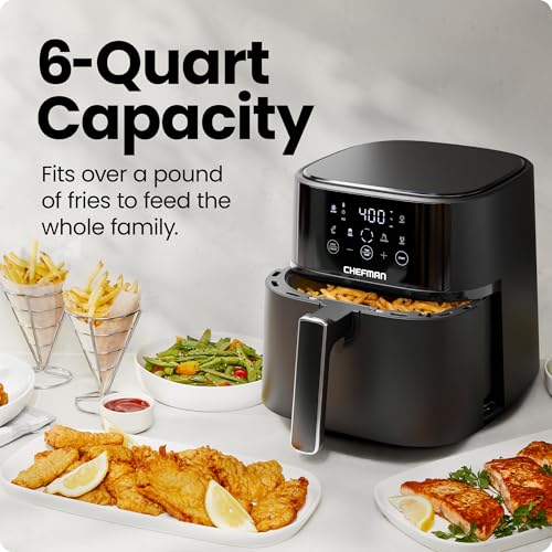 Air Fryer 6 QT Compact Airfryer for Quick & Easy Meals in Minutes