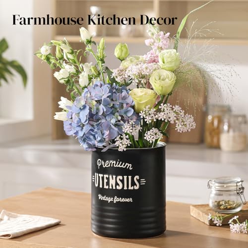 7.2" Large Ceramic Utensil Holder for Kitchen Counter