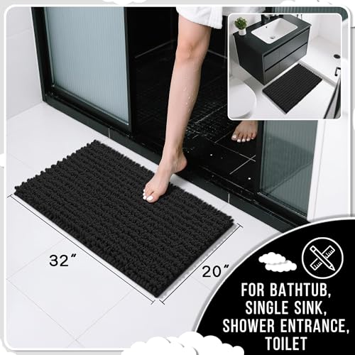 Bathroom Rugs Non Slip Washable 32x20 Inch (4.4444 Sq Ft)
