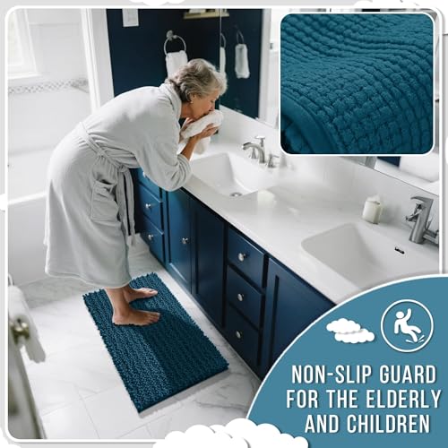 Bathroom Rugs Non Slip Washable 32x20 Inch