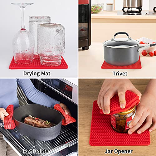 Silicone Trivets for Hot Pots and Pans (4 Count)