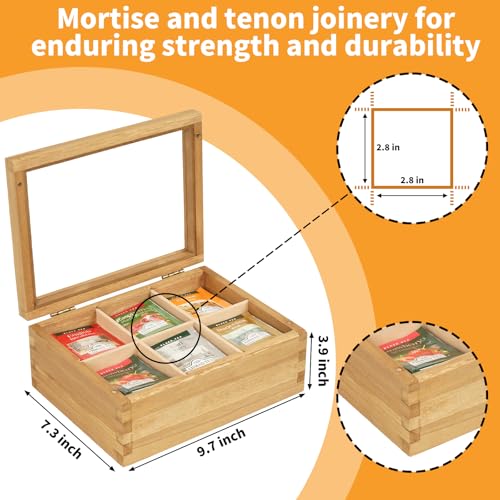 Wood Tea Bag Organizer
