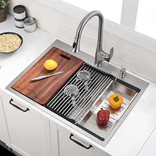 30 Inch Drop In Kitchen Sink Workstation
