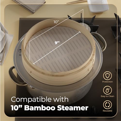 Bamboo Steamer Silicone Liners 10 (6 Count)