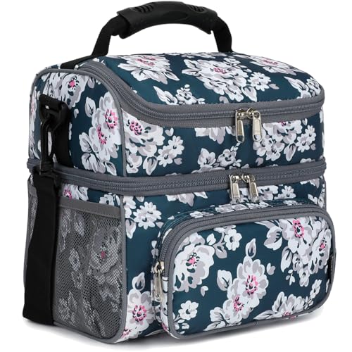 Double Layer Cooler Insulated Lunch Bag Adult Lunch Box Large Tote Bag for Men