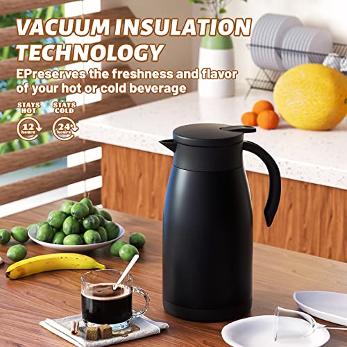 34oz Insulated Coffee Carafe with Handle