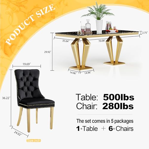 7 Piece Luxury Dining Room Set