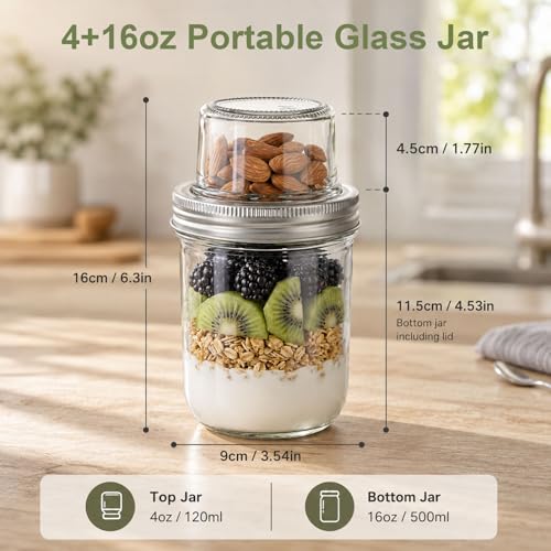 Layered Glass Yogurt Cups 2 Pack (2 Count)