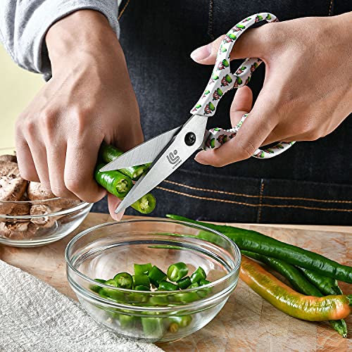 Kitchen Scissors Heavy Duty Kitchen Shears with Magnetic Holder Made with Japanese Steel 4034