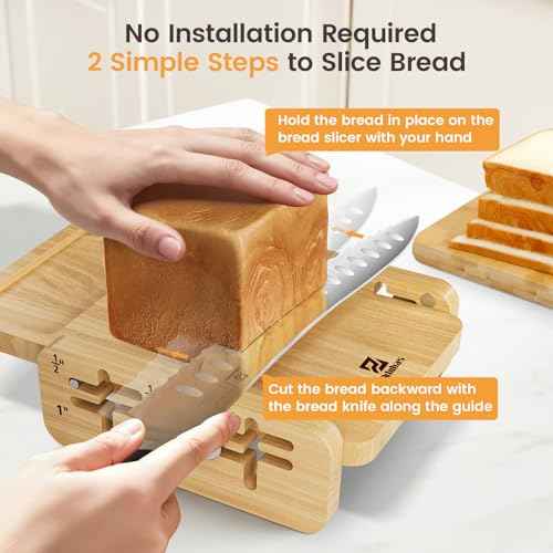 Piklohas Bread Slicer With Bread knife