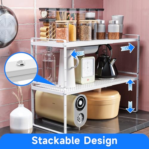 Expandable Kitchen Shelf Organizers