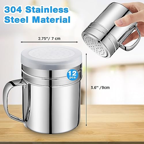 12 Pcs Stainless Steel Salt and Pepper Shakers