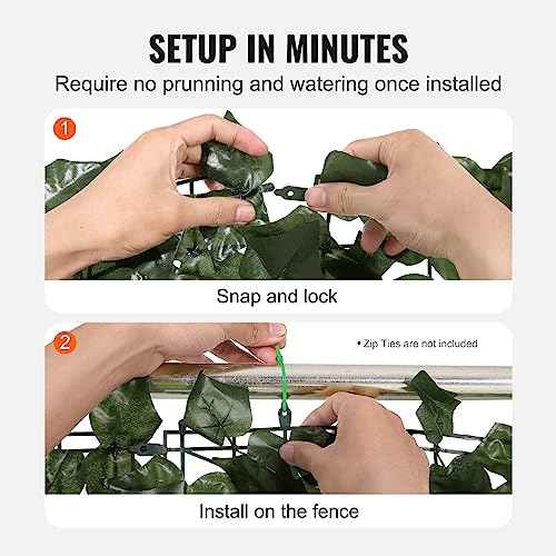 Artificial Ivy Privacy Fence Screen (40.15 Sq Ft)