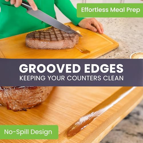 Glue Free Surface™ 2XL Extra Large Bamboo Cutting Board Set of 4 (4 Count)