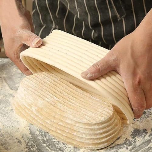 Banneton Bread Proofing Basket 2 Pack 10 In Oval Sourdough Proofing Basket (2 Count)