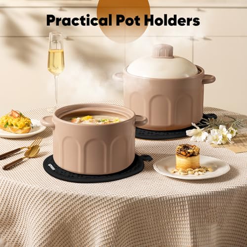 Oven Mitts and Pot Holders 4 Sets (4 Count)