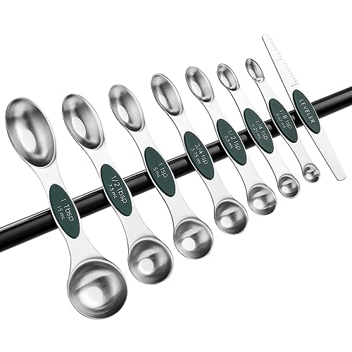 Stainless Steel Magnetic Measuring Spoons Set of 8 (8 Count)