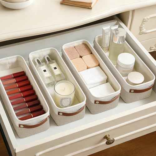 Small Fabric Storage Baskets (4 Count)