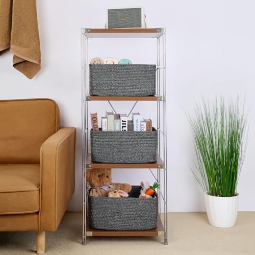 Large Storage Baskets for Shelves (3 Count)