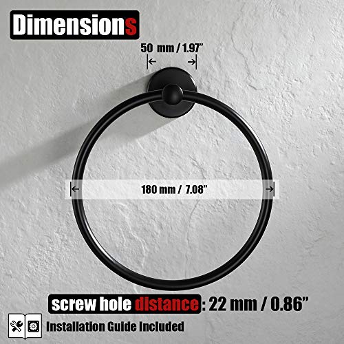 Black Towel Ring