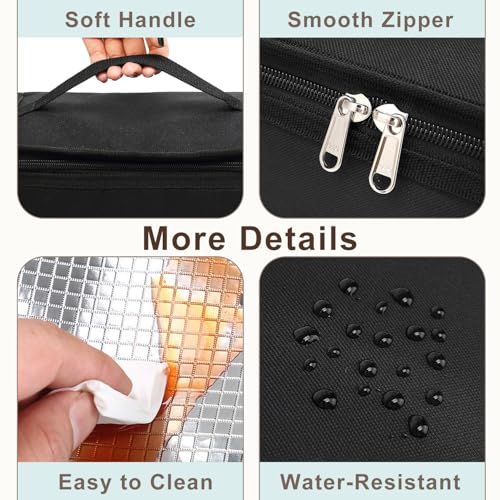 Small Insulated Lunch box Portable Soft Bag Mini Cooler Thermal Meal Tote Kit with Handle for Work & School