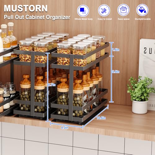 Pull Out Spice Rack Organizer for Cabinet