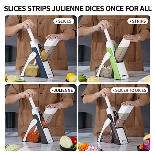 Safe Mandoline Slicer 5 in 1 Vegetable Chopper Food Potato Cutter