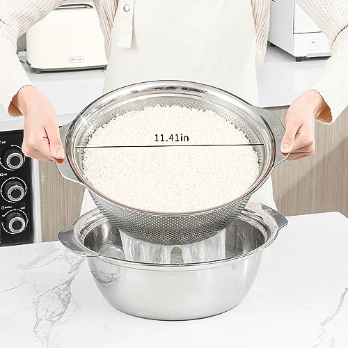 304 Stainless Steel Fine Mesh Colander Set