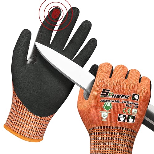 ProGuard Highest Level Cut Resistant Work Gloves PR3326 for Extreme Protection (2 Count)