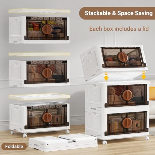 480Qt Lockable Stackable Storage Bins with Lids (4 Count)