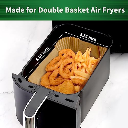 125Pcs Air Fryer Liners Disposable Parchment Paper for Ninja Dual Air Fryer (125 Count)
