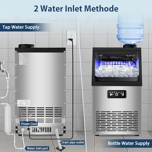 Commercial Ice Maker Machine with 20 Storage Bin