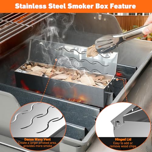 Wood Chip Smoker Box for Charcoal