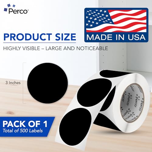 Black Round Circle Dot Sticker 3