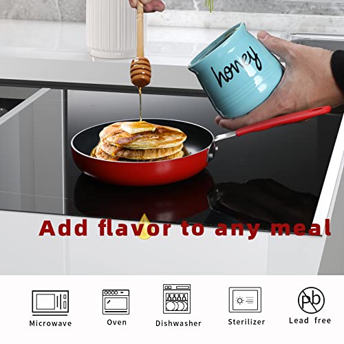 Honey Jar with Dipper and Lid (12 Ounce)