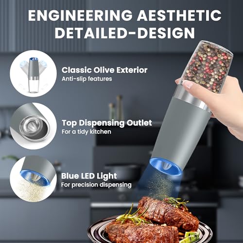 Battery Operated Salt And Pepper Grinder Set (2 Count)