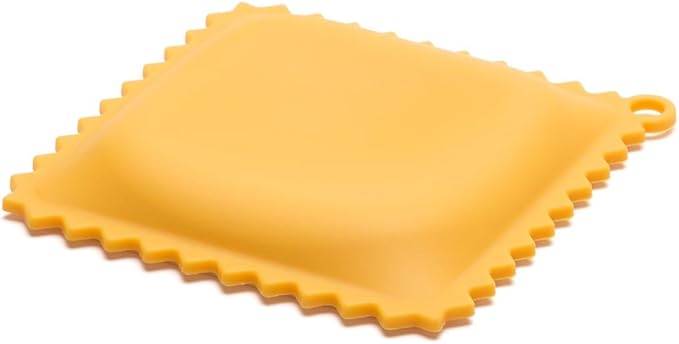Pasta Grande - Fun Pasta Shaped Silicone Kitchen Tools in a Gift Box / 4 of our Pasta-shaped kitchen gadgets in one festive giftbox/Farfalloni, Ravioli, Penneli & Mafaldine/by Monkey Business