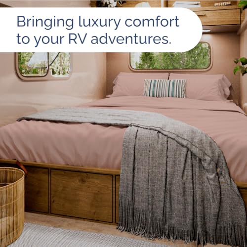 Short Queen Size 4 Piece Bed Sheet Set