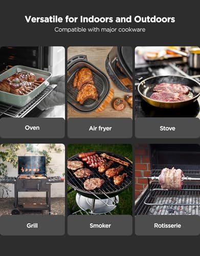 Smart Bluetooth Wireless Meat Thermometer Digital with App Alerts