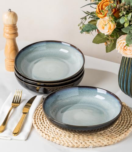 9.0" Ceramic Pasta Bowls Set of 6 (4 Count)