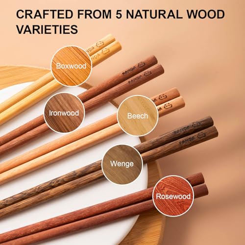 5 Pairs Chopsticks Set (5 Count)