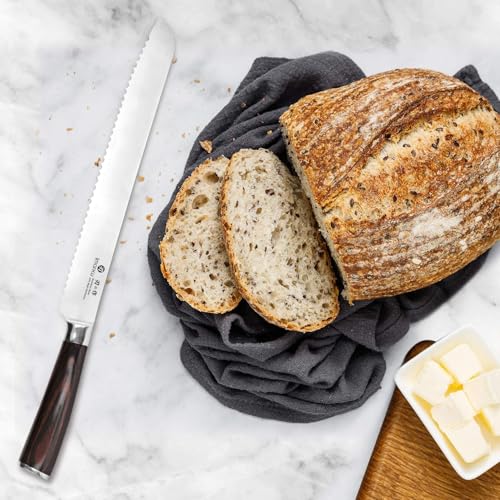 Bread Knife 10 In German Professional Homemade Bread Slicing Knife
