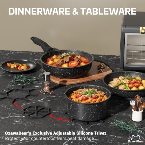 18 Pcs Pots and Pans Set Non Stick